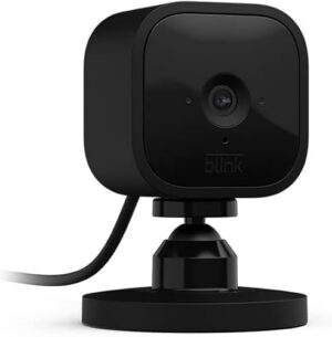 Blink Mini Compact Indoor Plug-in Smart Security Camera 1080p HD