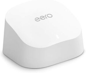 Amazon eero 6 mesh wifi add-on extender adds up to 1500 sq ft of WiFi 6 coverage