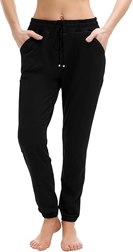 Walifrey Womens Joggers with Pockets Drawstring Sweatpants