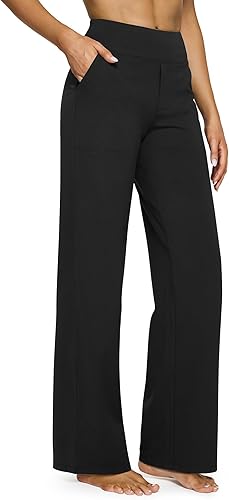 G4Free EverGoing Yoga Pants Women Wide Leg Pants with Pockets