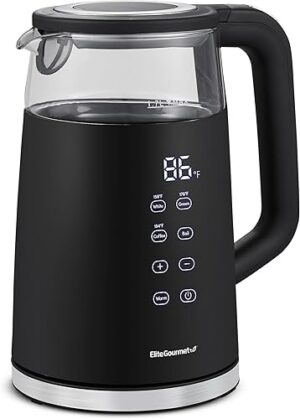 Elite Gourmet 1.7L Dual Wall Cool Touch Electric Tea Kettle