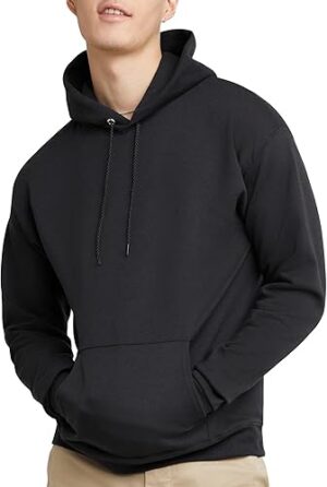 Hanes Mens EcoSmart Hoodie Midweight Fleece Pullover