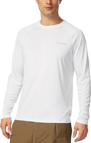 baleaf Mens Sun Protection Shirts UV SPF UPF 50+ Long Sleeve