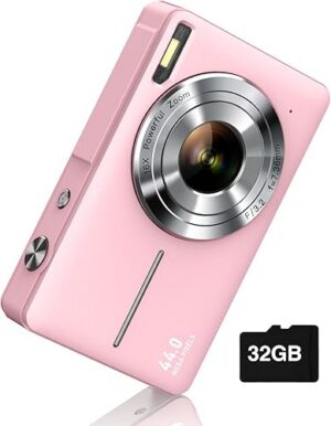 Digital Camera FHD 1080P Point and Shoot Camera with Flash