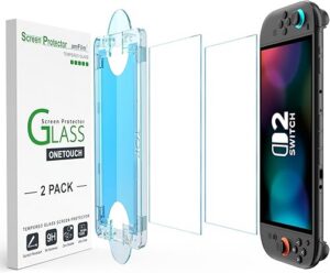 amFilm Auto-Alignment OneTouch Screen Protector for Nintendo Switch 2