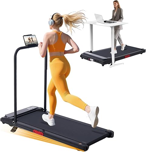 KASSADIN Walking Pad with Handle Bar 2026 Portable Treadmill