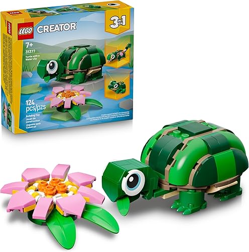 LEGO Creator 3 in 1 Turtle with a Water Lily Flower Building Toy