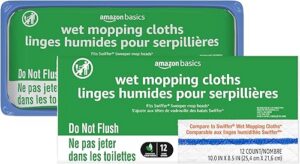 Amazon Basics Wet Mopping Cloth Refills 24 Count