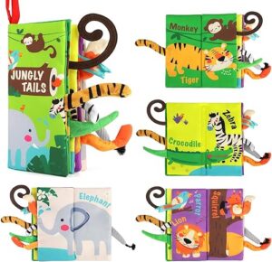 beiens Baby Books Toys Touch and Feel Crinkle Cloth Books