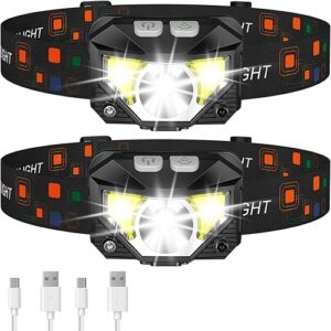 LHKNL Headlamp Flashlight Ultra-Light Bright LED Head Lamp