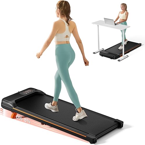 Abonow Walking Pad Under Desk Treadmill with Incline