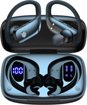bmani Wireless Earbuds 80H Playtime with LED Display