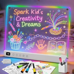 Lumiboard Led Drawing Board with 13 Light Effects 16 inch