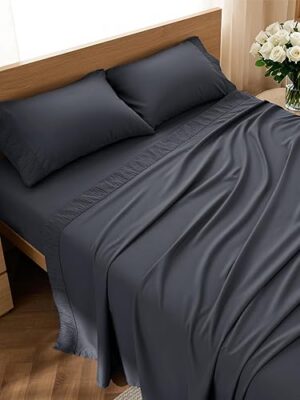 Bedsure Queen Sheet Set 4 Pieces Soft Queen Size Sheets