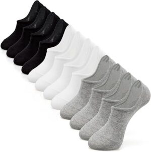 IDEGG No Show Socks Women and Men Low Cut Ankle Short Anti-Slip