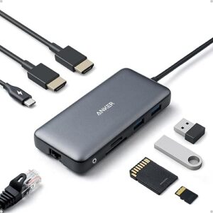 Anker Laptop Docking Station Dual Monitor 8-in-1 USB C Hub 4K Dual Monitor Display