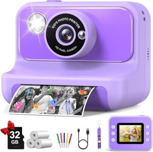 Kids Camera Instant Print Christmas Birthday Gifts for Girls Boys