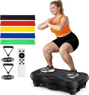GLYLF Vibration Plate Exercise Machine 130 Levels Full Body