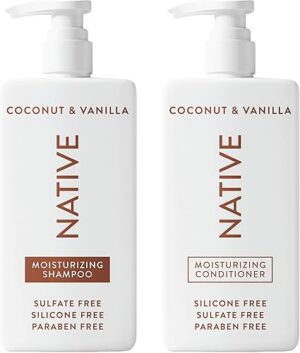 Native Coconut & Vanilla Shampoo and Conditioner Natural Ingredients