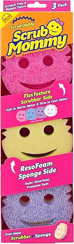 Scrub Daddy Scrub Mommy Sponges Dish Scrubber Non-Scratch
