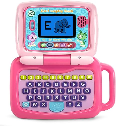 LeapFrog 2-in-1 LeapTop Touch Pink Educational Laptop Toy
