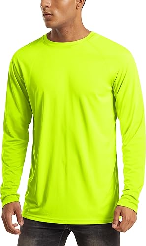 MAGCOMSEN Mens Long Sleeve Shirts UPF 50+ UV Sun Protection