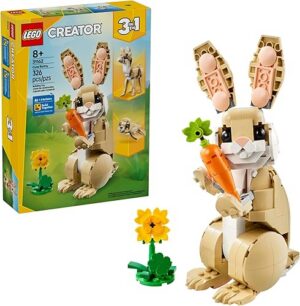 LEGO Creator 3 in 1 Cute Bunny Building Toy Set