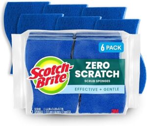 Scotch-Brite Zero Scratch Scrub Sponge 6 Kitchen Sponges