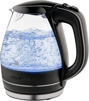 OVENTE Electric Kettle 1.5L Borosilicate Glass Countertop