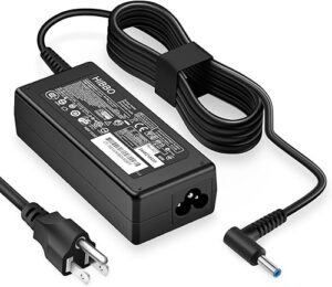 Charger Compatible with HP Laptop Computer 65W 45W Smart Blue Tip Power Adapter