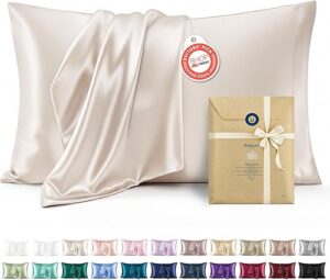 Bedsure Satin Pillowcases Silk-Like Pillow Cases Set of 2