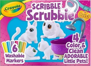 Crayola Scribble Scrubbies Glam Pack 4 Pets Washable