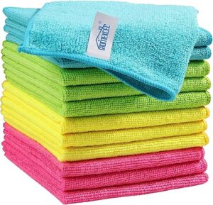 HOMEXCEL Microfiber Cleaning Cloth 12 Pack Cleaning Rags