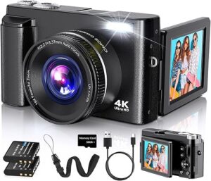 Duluvulu 4K Digital Camera for Photography Autofocus