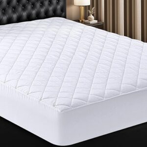 Utopia Bedding Quilted Fitted Mattress Pad Queen Size