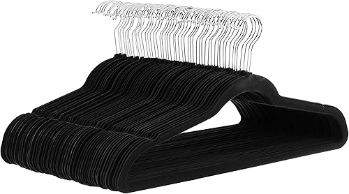 Amazon Basics Slim Velvet Non-Slip Space Saving Suit Clothes Hangers