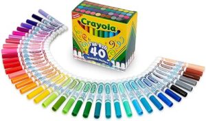 Crayola Ultra Clean Washable Markers 40ct Broad Line