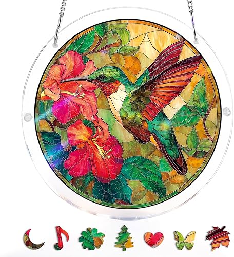 Acrylic Puzzles Suncatcher Window Hanging 83 Pieces