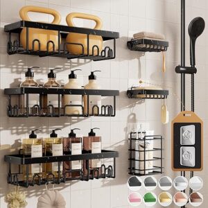 Veken Shower Caddy 6-Pack Advanced Rustproof Design