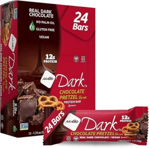 NuGo Dark Chocolate Pretzel with Sea Salt 12g Protein Bar