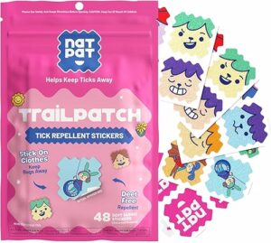 NATPAT TrailPatch Tick Repellent Stickers for Kids