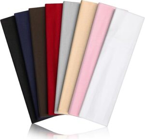 8PCS Summer Non Slip Sports Elastic Soft Running Hair Ties