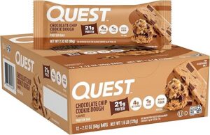 Quest Nutrition Chocolate Chip Cookie Dough Protein Bars 12 Count