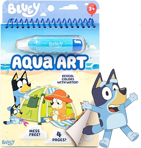 Horizon Group USA Bluey Aqua Art Reusable Water Reveal Activity