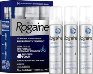 Men’s Rogaine 5% Minoxidil Foam Clinically Proven Hair Regrowth