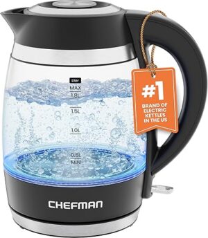 Chefman Electric Kettle 1.8L 1500W Hot Water Boiler