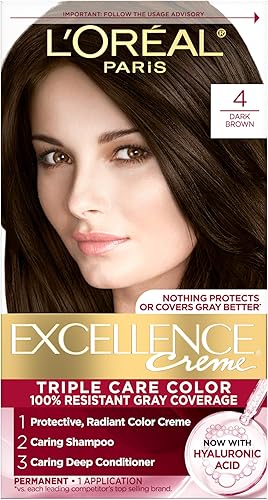 L’Oreal Paris Excellence Creme Permanent Hair Dye 100% Gray Coverage