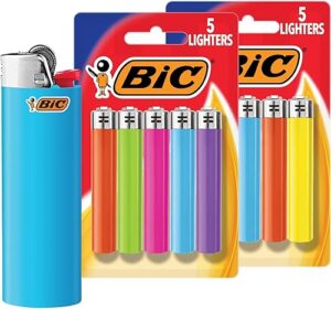 BIC Maxi Pocket Lighters Dependable Long-Lasting 5 Pack