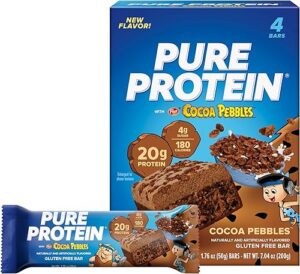 Pure Protein Cocoa PEBBLES Protein Bars 20g Protein