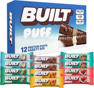 BUILT Bar Puff Protein Bars Variety Pack 15-17g Protein